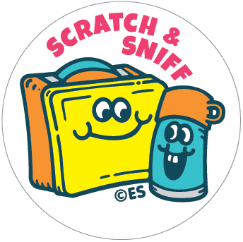 Banana lunch box scratch sniff stickers clipart photo
