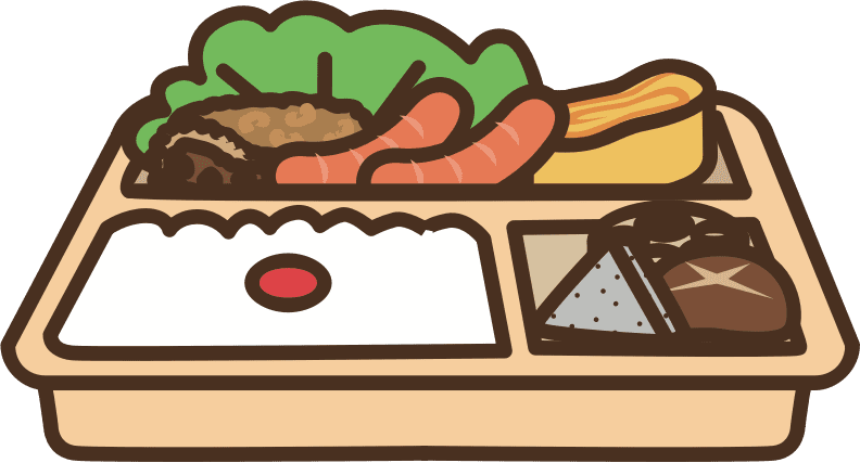 Bento lunchbox lunch box clipart image