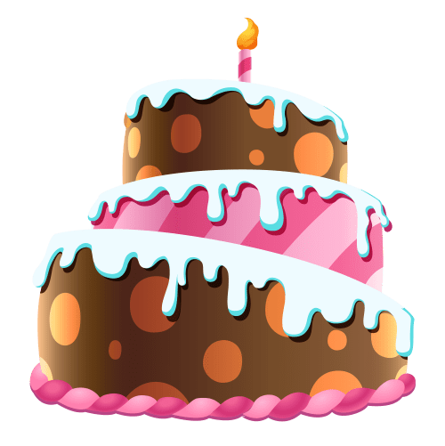 Birthday party cake clipart picture
