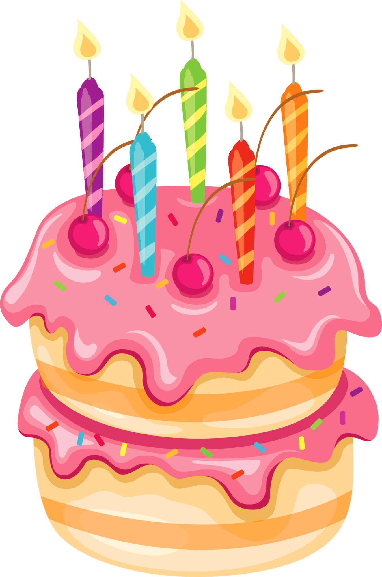 Birthday party cake cupcake clipart scrapbook vector