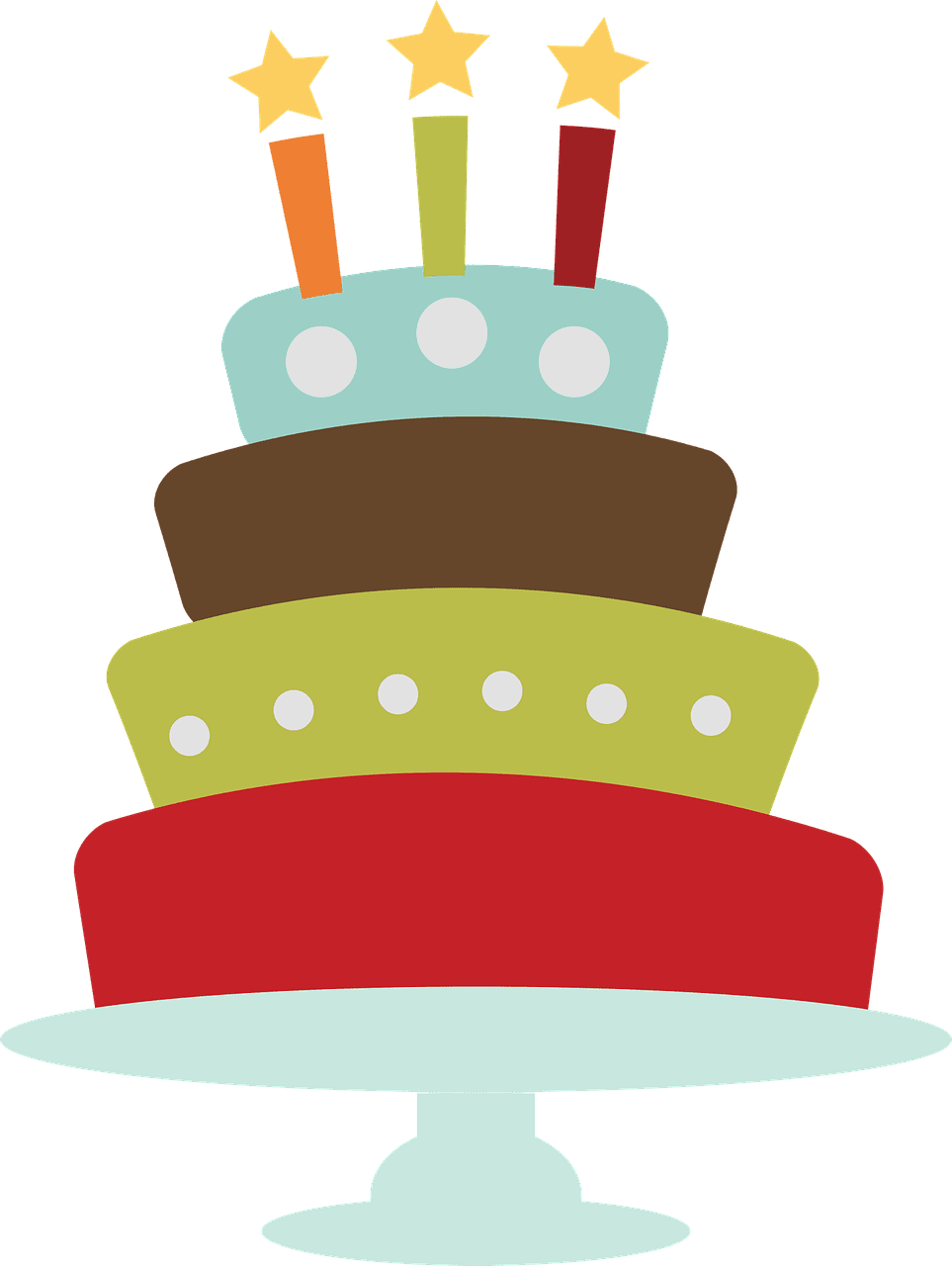 Birthday party cake happy clipart vector