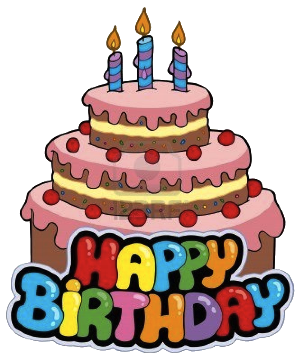 Birthday party cake happy to you clipart image