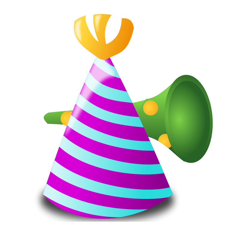 Birthday party clipart animations vectors