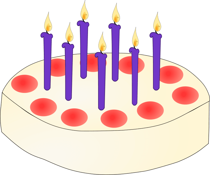 Birthday party clipart cake by bullxl image