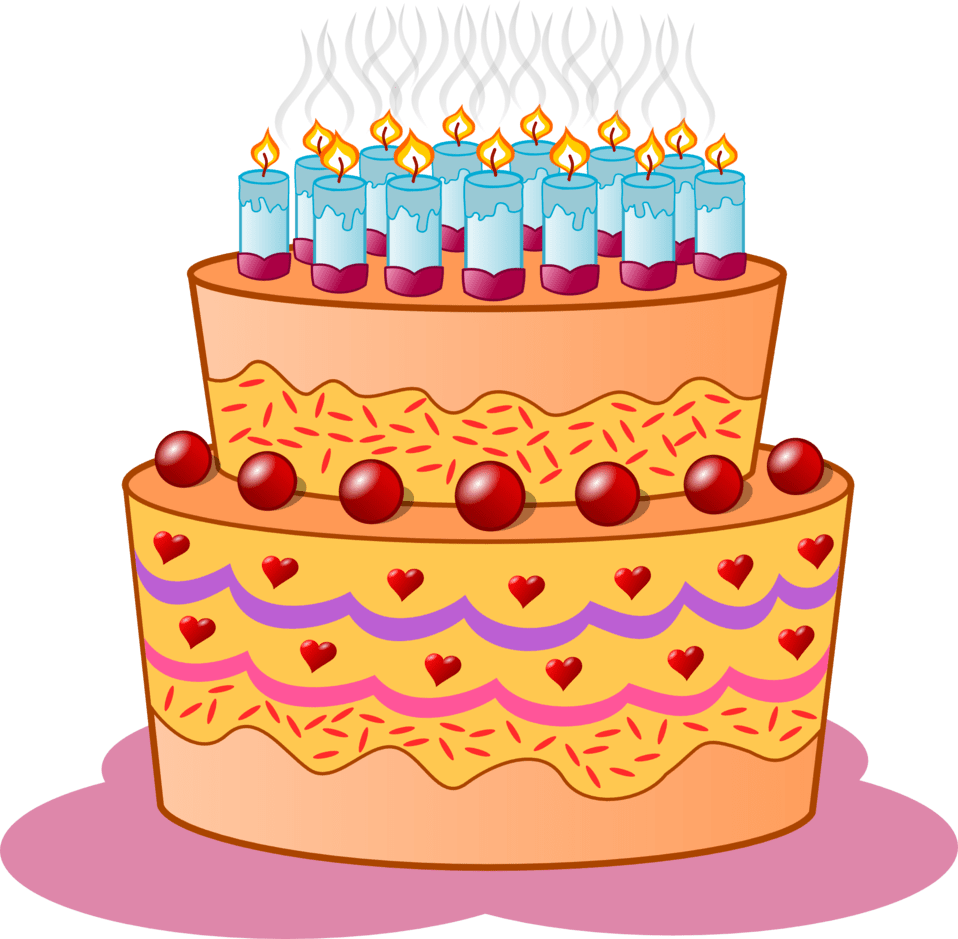 Birthday party clipart image cake id