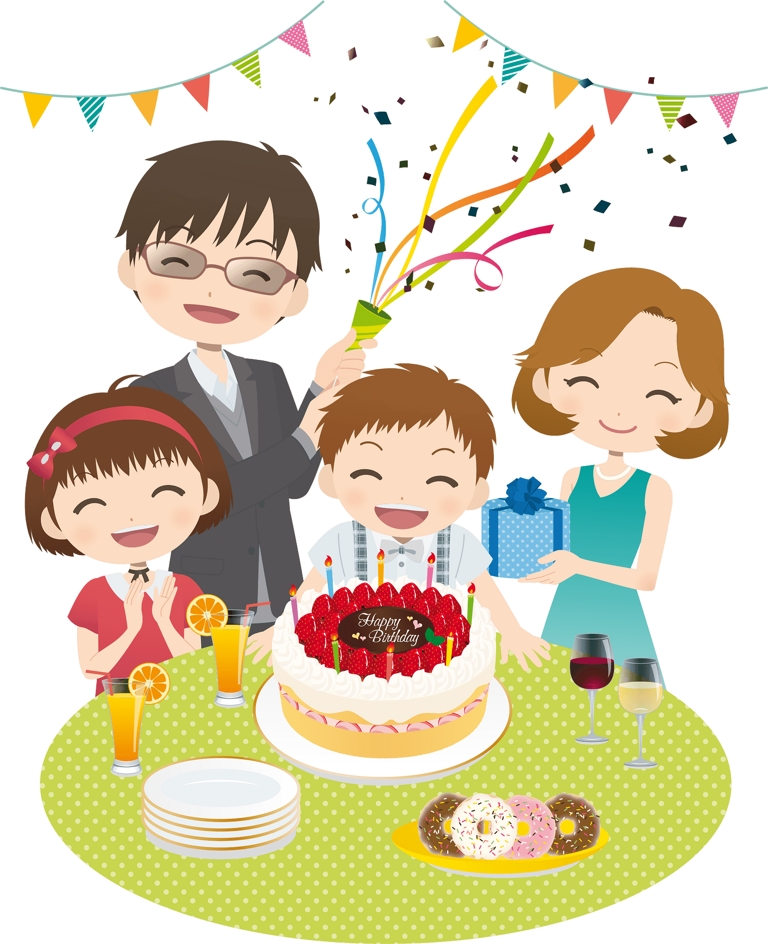 Birthday party clipart picture 2