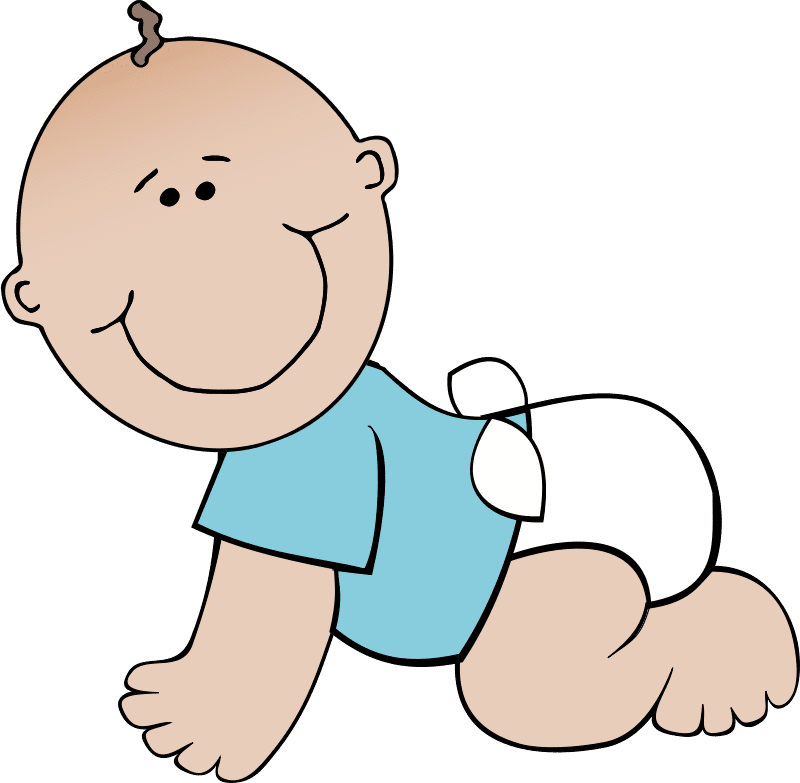 Body clipart baby boy crawling papapishu image