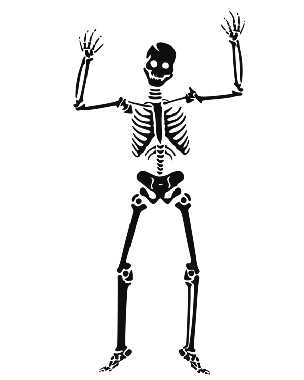Body standing human behavior bone clipart picture