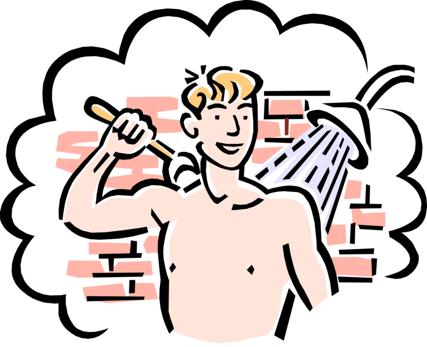 Body vector of vintage style teenage wash clipart
