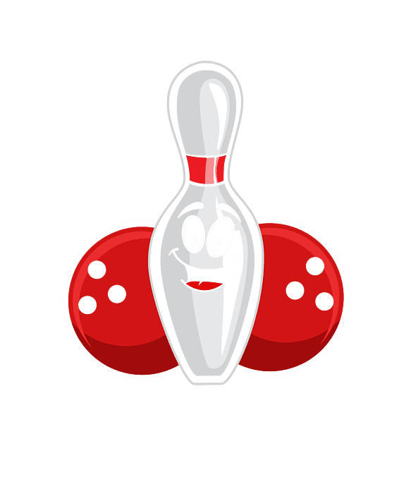 Bowling funny pin face tenpins skittles alley clipart background