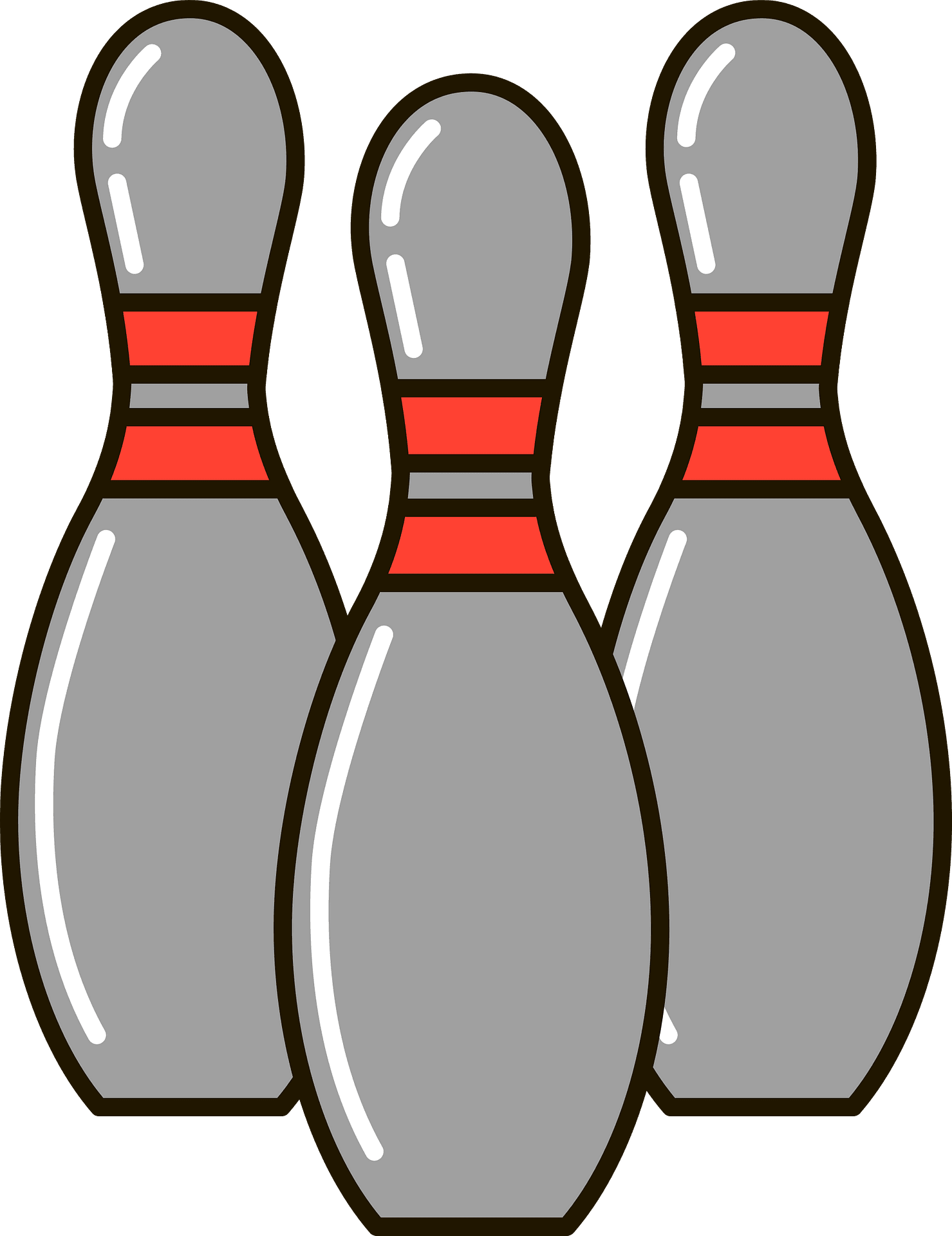 Bowling pin clipart image