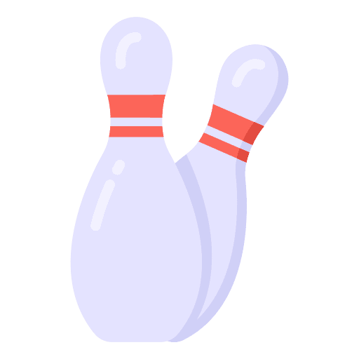 Bowling pin generic flat clipart image