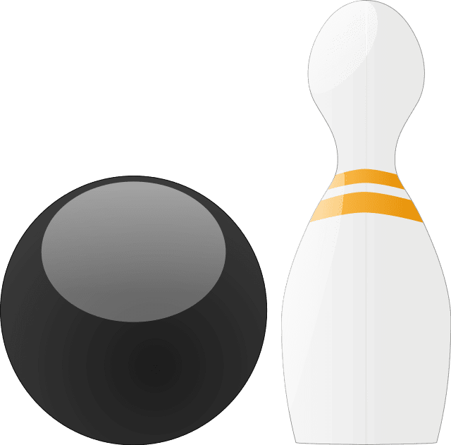 Bowling pin groink clipart image
