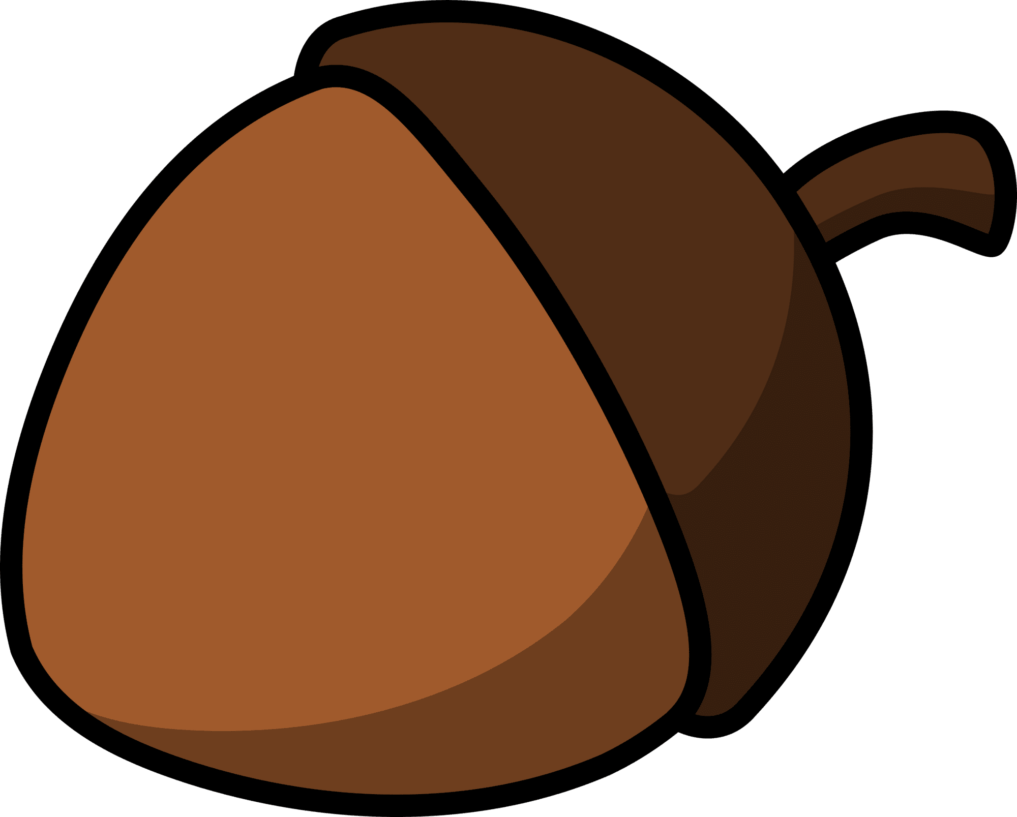 Cartoon acorn by lemmling clipart fall image