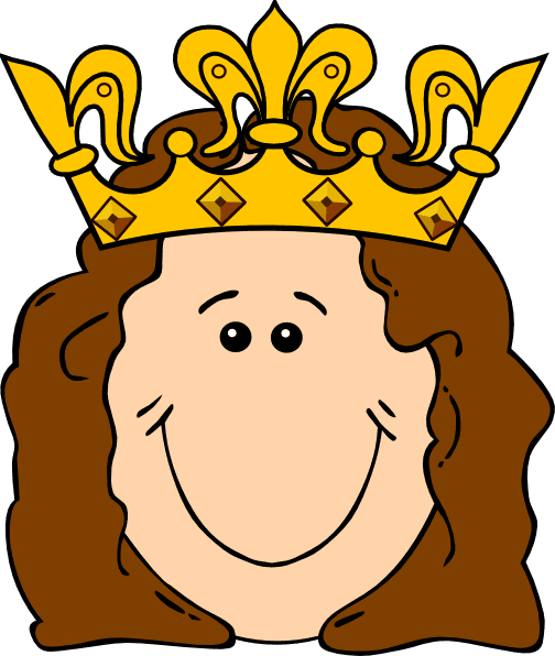 Cartoon queen crown clipart vector