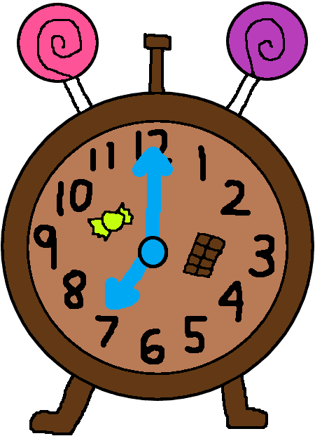 Chocolatey alarm clock for alexiscurry by jonegra clipart image
