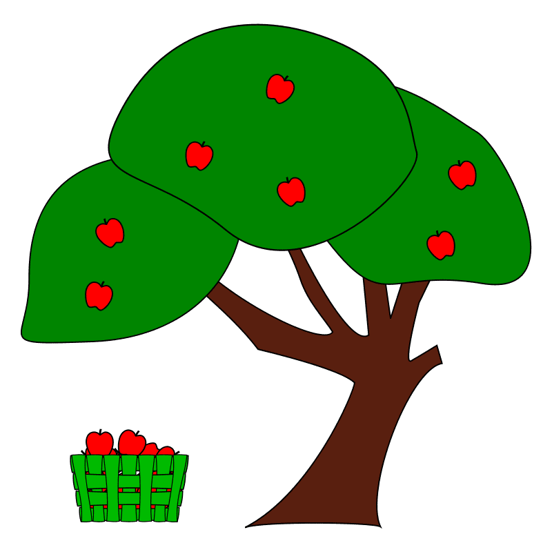 Clipart apple tree by sutrannu free