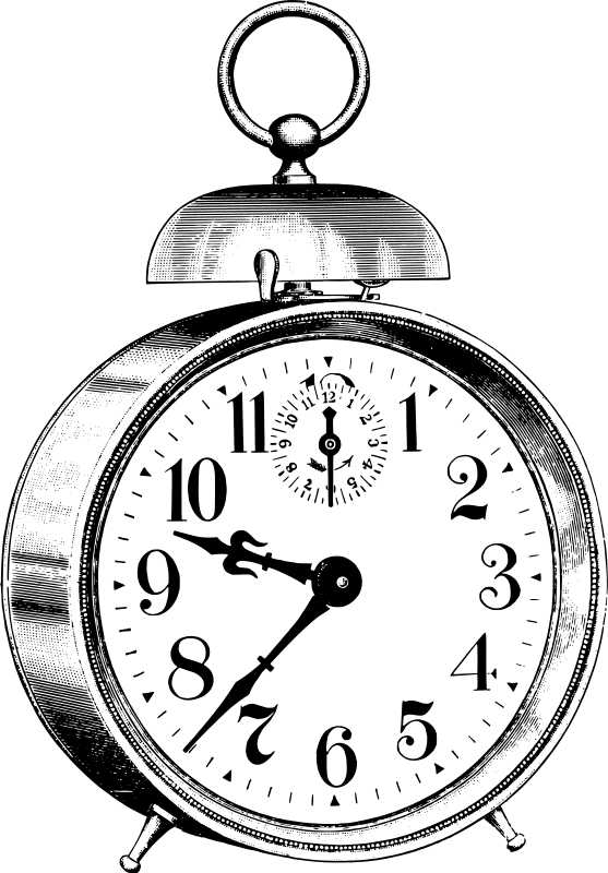 Clipart old alarm clock by gustavorezende transparent