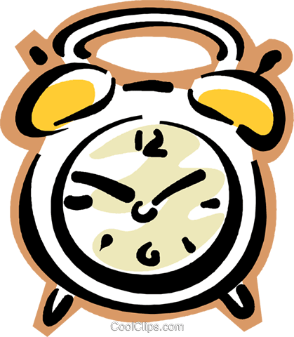 Clock alarm vector clipart