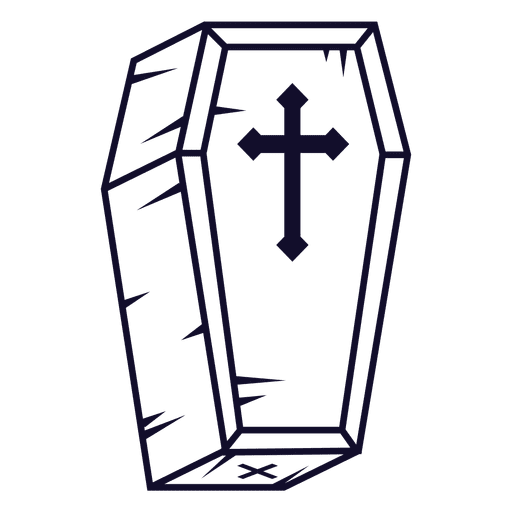 Coffin in ai to clipart background
