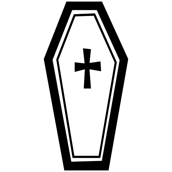 Coffin sticker clipart clip art