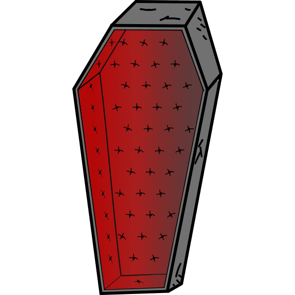 Coffin vector image clipart