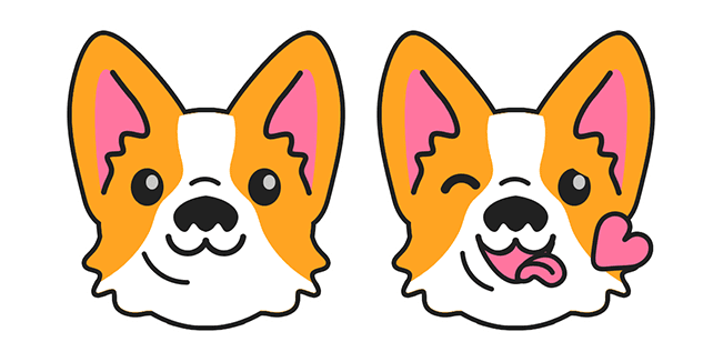 Cute corgi puppy clipart clip art