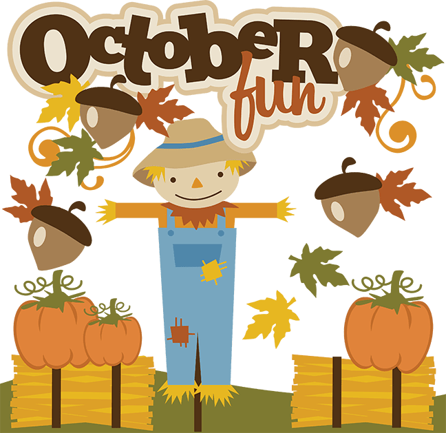 Cute fall october fun autumn for clipart image