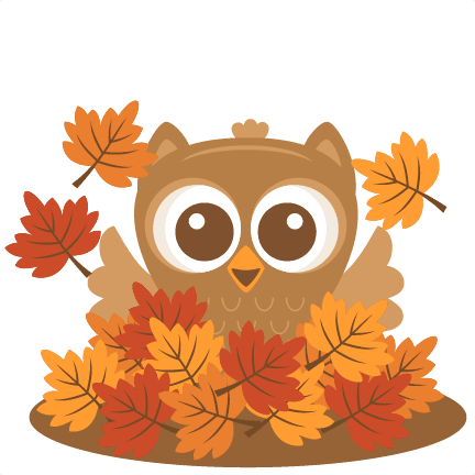 Cute fall owl clipart picture