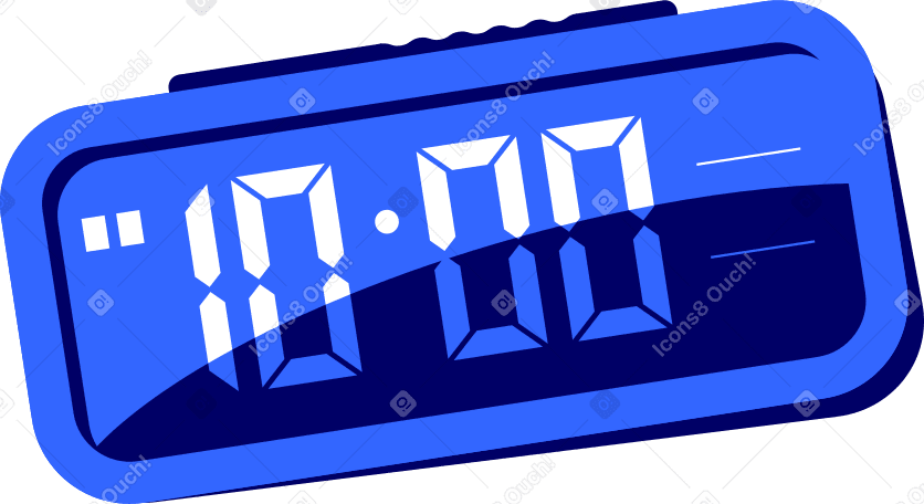 Electronic clock alarm clipart picture