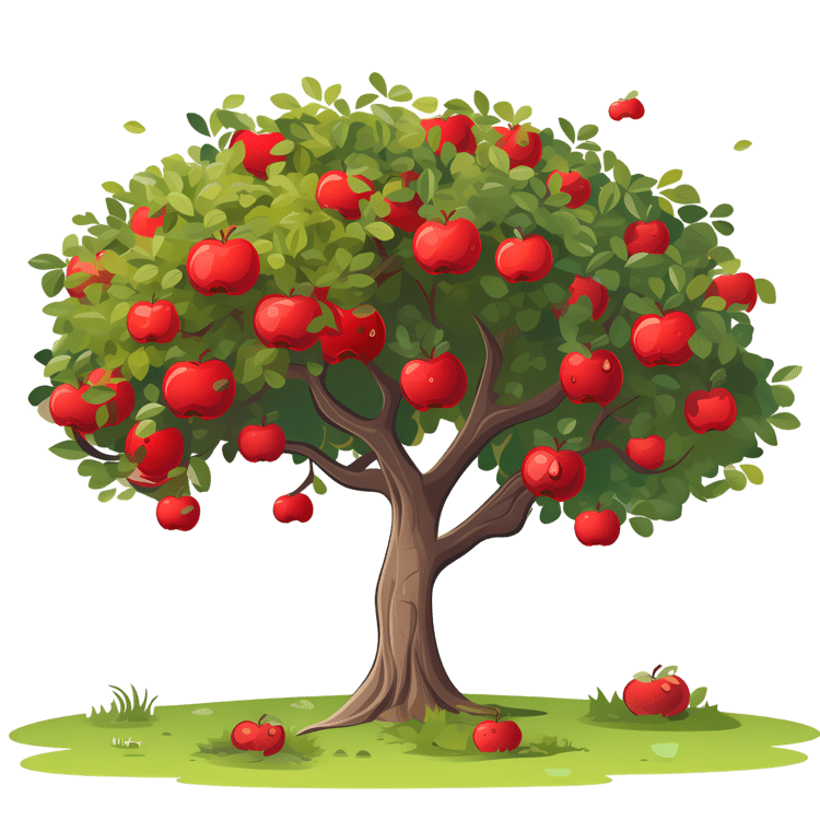 Fruit apple tree others clipart vector