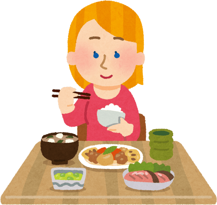 Girl eating food clipart all clip art