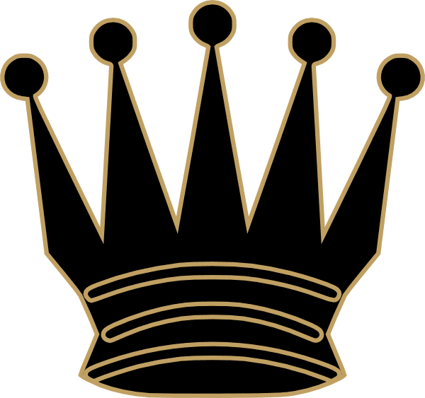 Gray queen crown clipart vector