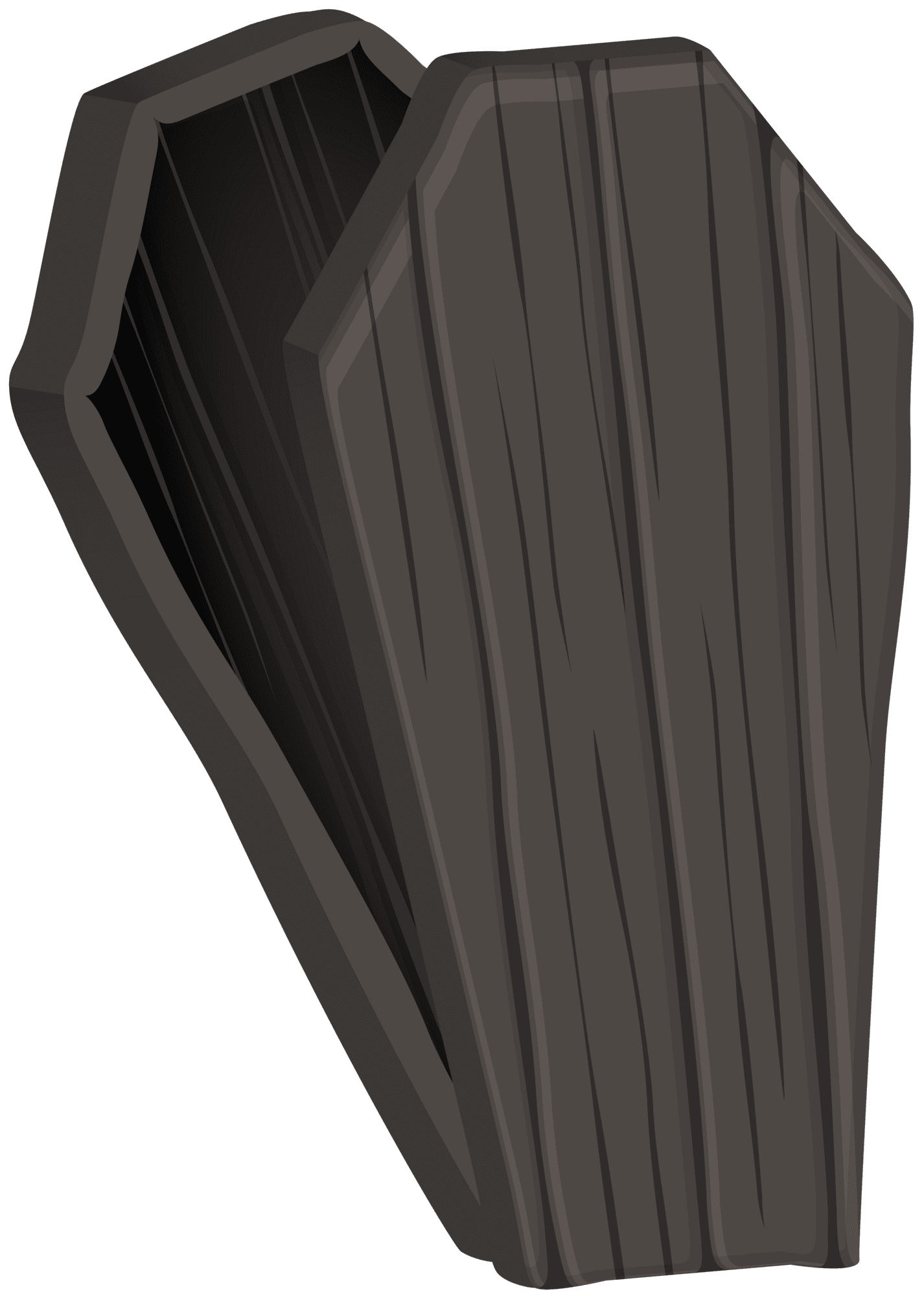 Halloween old wooden coffin clipart image