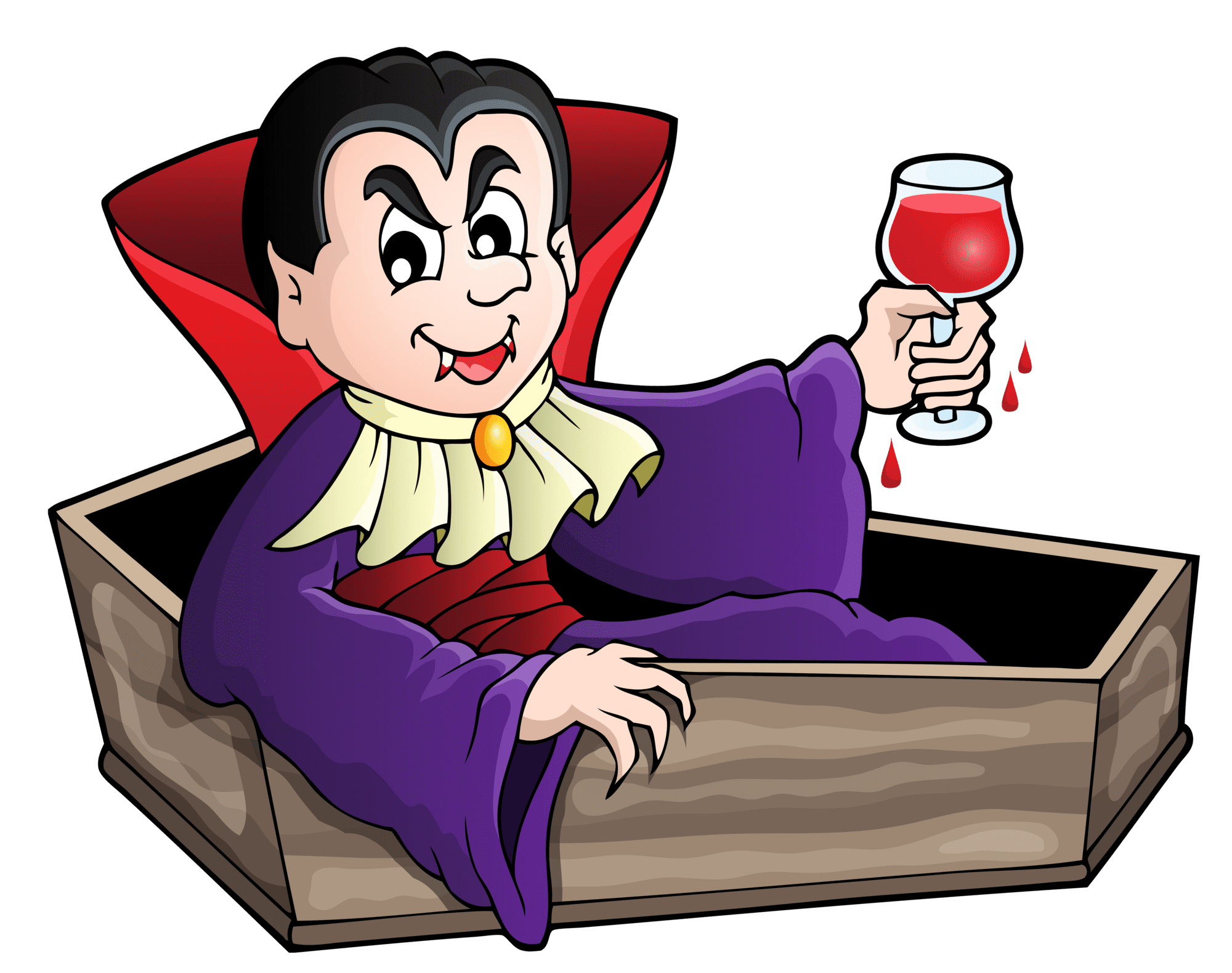 Haunted vampire in coffin clipart yopriceville image