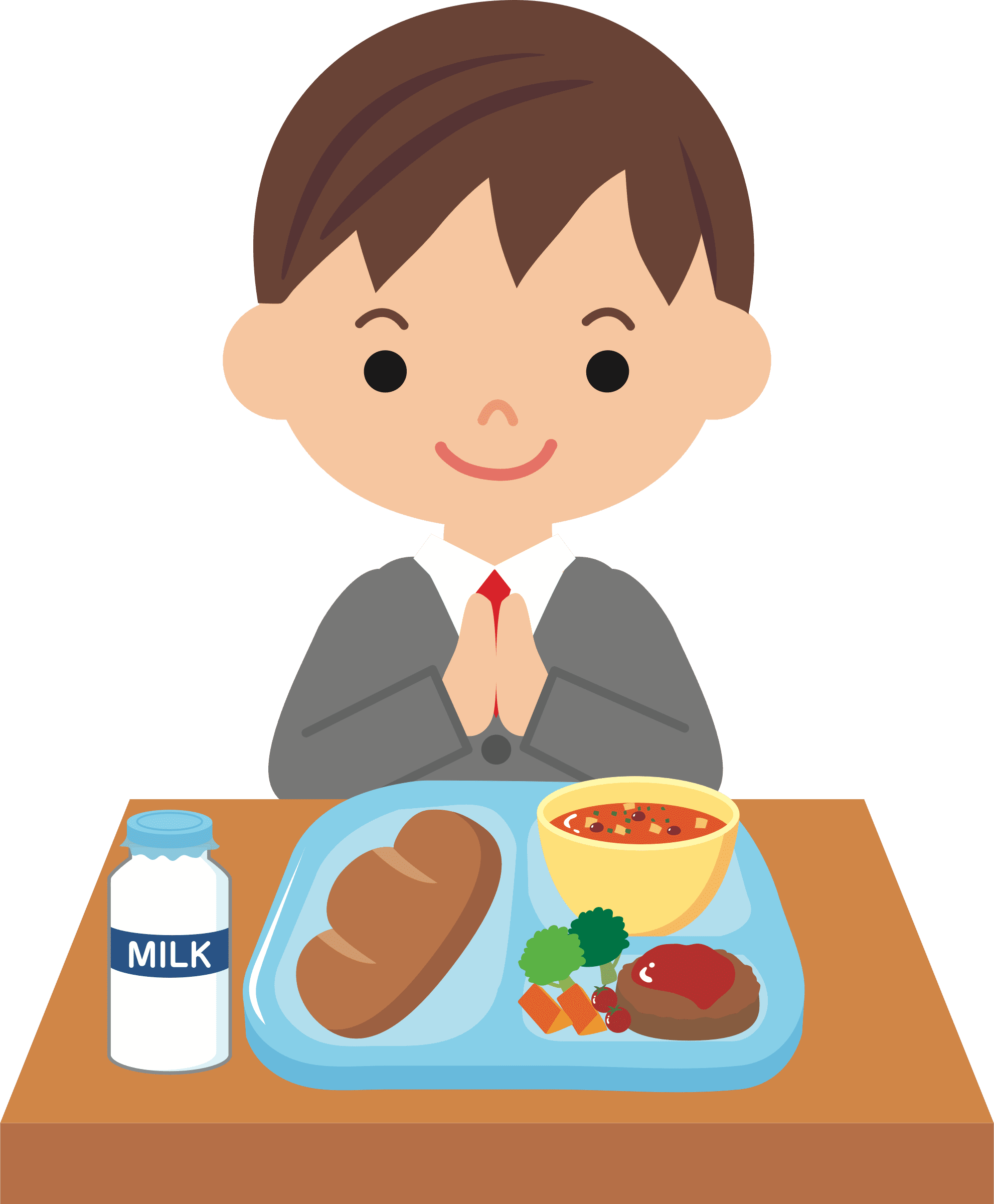 Hd child eating lunch clipart of showing image