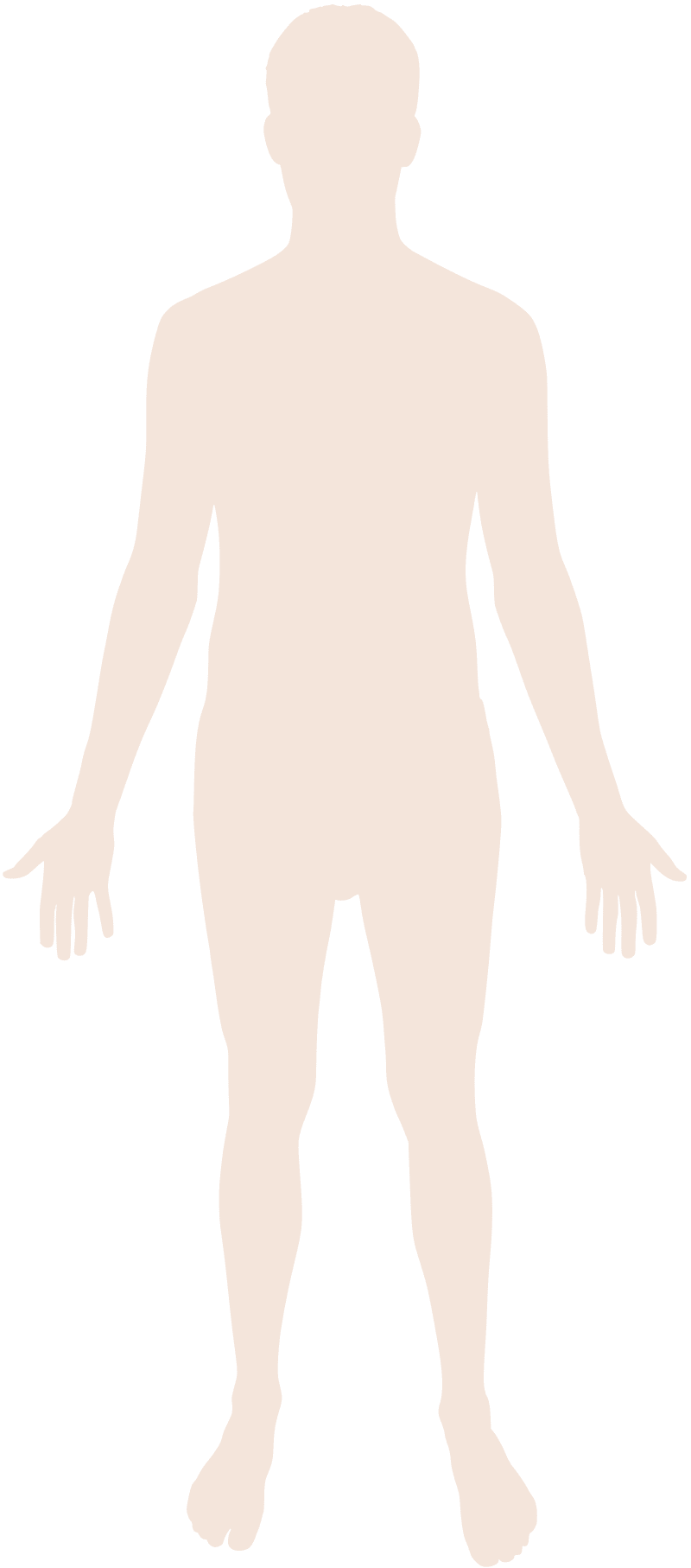 Human body silhouette clipart image