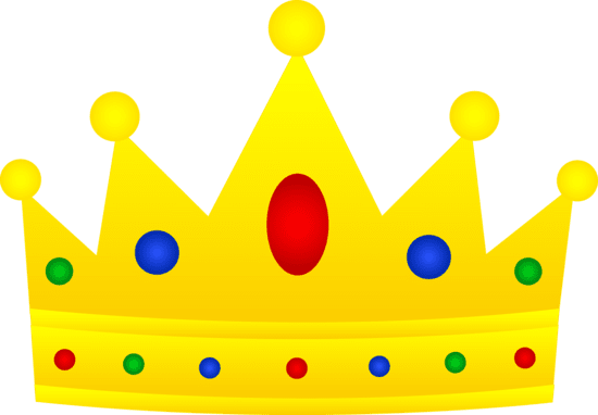 King and queen crown clipart image
