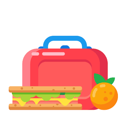 Lunch box bac to school pack safe partnership for food clipart background