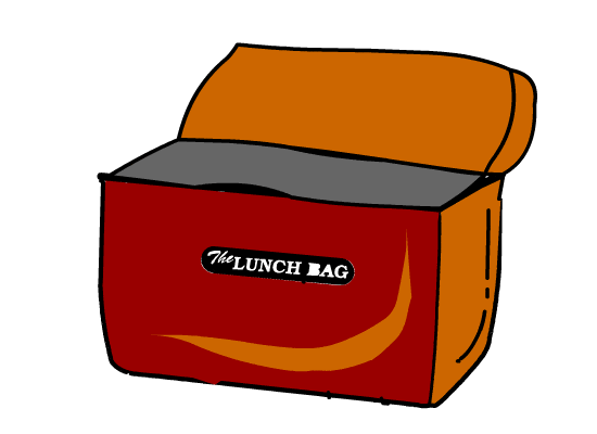 Lunch box business animated clipart bag background