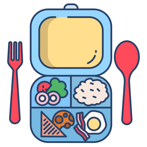 Lunch box food clipart picture