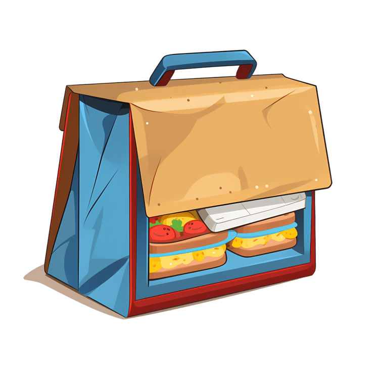 Lunch box food delivery bag others clipart logo