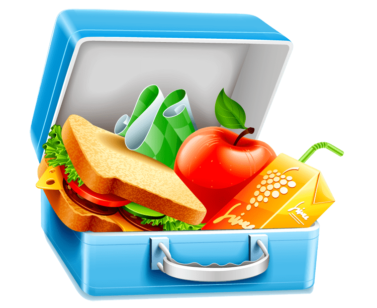 Lunch box lunchbox healthy be well clipart picture