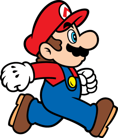 Mario super art bros clipart image
