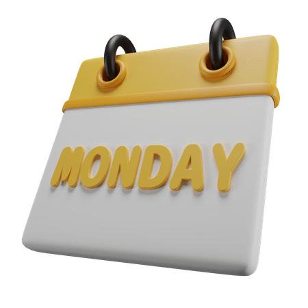 Monday ic text in blend clipart clip art