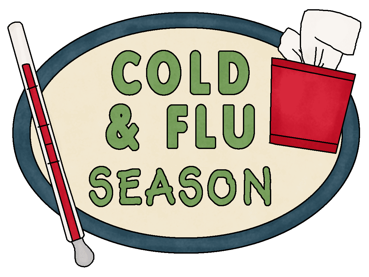 Monday staying healthy during cold and flu season with acupuncture clipart clip art
