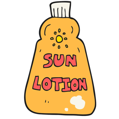 National sunscreen day may th spontaneous travel clipart clip art