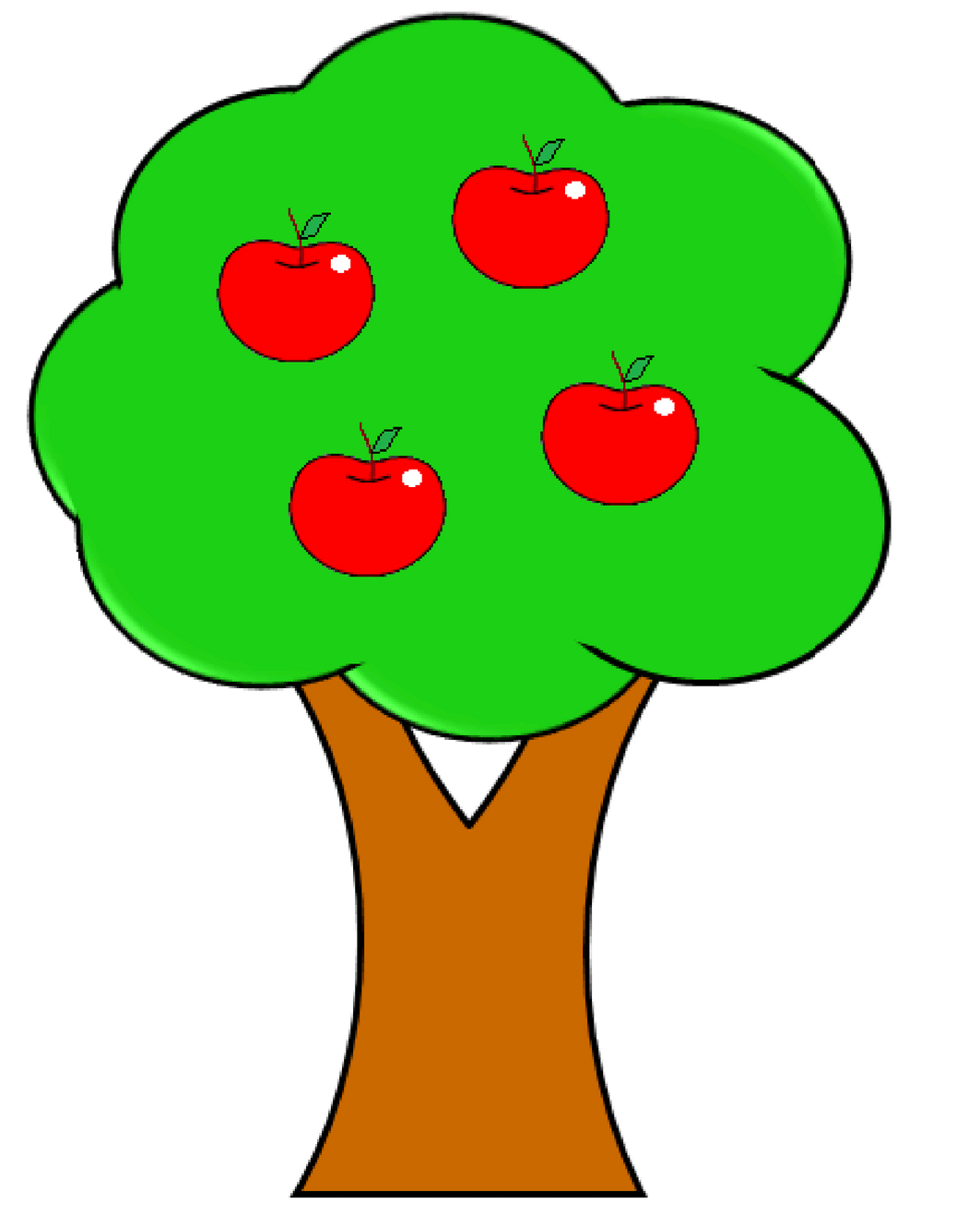 News letter the apple tree clipart vector