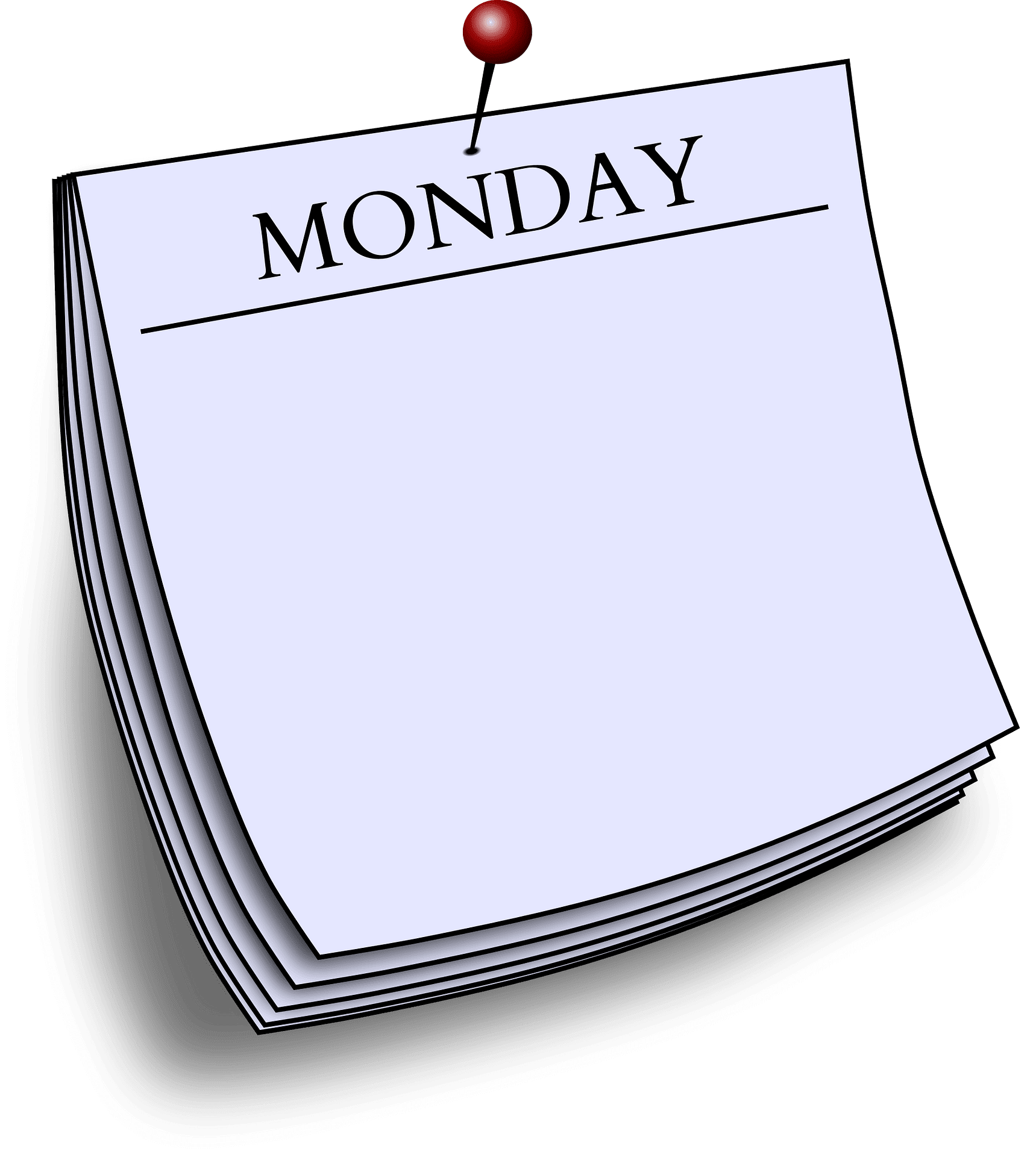 Note monday clipart background