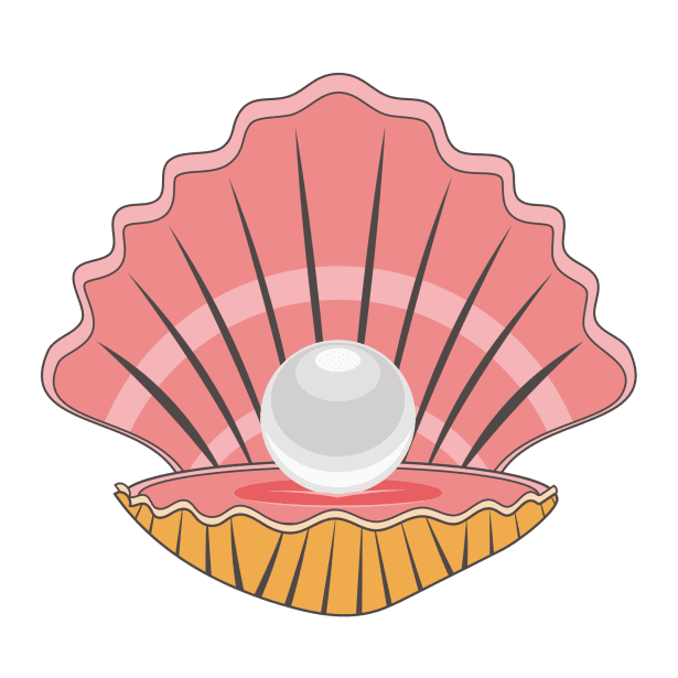 Pearl oyster shell clipart photo